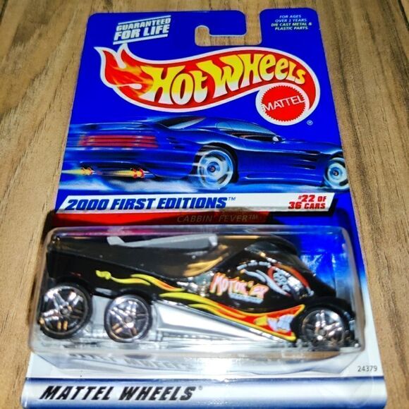 2000 Hot Wheels First Editions 22/36 Cabbin' Fever Black Die-Cast #082 Transport - Picture 1 of 4